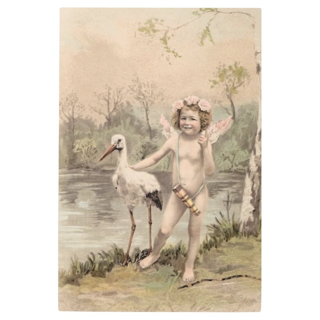 ヴィンテージケルビウィズストークバイレイク メタルプリント (正面)