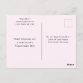 ヴィンテージケルビエンジェルウィズピンクローズ ポストカード (裏面)