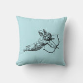ヴィンテージケルビキュピッド愛 クッション (正面)