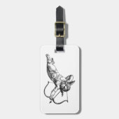 ヴィンテージケルビキュピッド愛 ラゲッジタグ (正面縦)