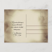 ヴィンテージケルブレッドストッキングクリスマス シーズンポストカード (裏面)