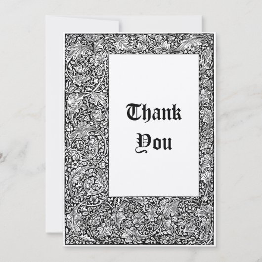 ヴィンテージケルマスコットプレスWilliam Morris Beowulf サンキューカード (正面)