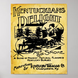 ヴィンテージケンタッキーたばこ会社プリント ポスター