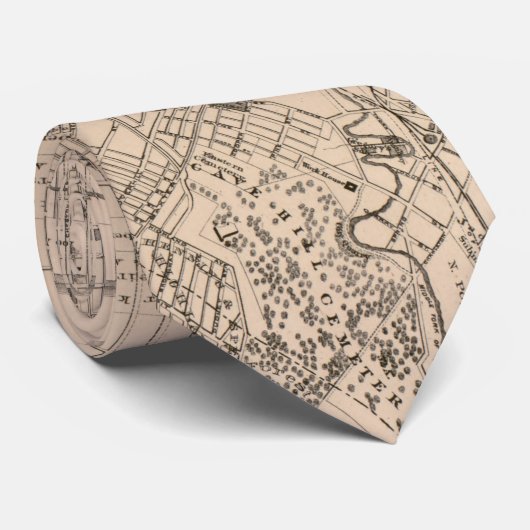 ヴィンテージケンタッキーの地図（1873年） ネクタイ (ロール)