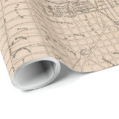 ヴィンテージケンタッキーの地図（1873年） ラッピングペーパー (ロールコーナー)