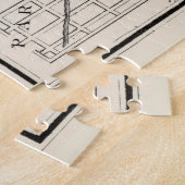 ヴィンテージケンタッキーの地図(1884) ジグソーパズル (側面)