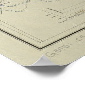 ヴィンテージケンタッキーの地質図（1920年） ポスター (角)