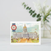 ヴィンテージケンタッキーキャピトルとシール ポストカード (スタンド正面)
