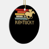 ヴィンテージケンタッキーレトロ競馬ダービー セラミックオーナメント (右)
