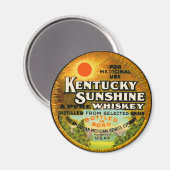 ヴィンテージケンタッキー・ウイスキー・ラベル マグネット (正面/裏面)