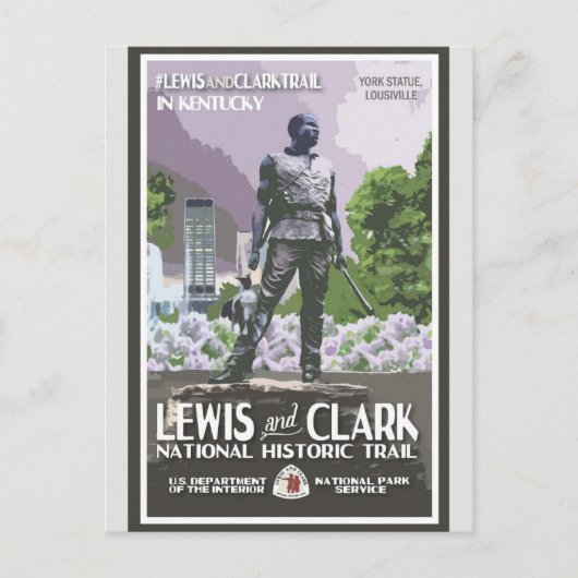 ヴィンテージケンタッキー・ヨーク像トラベル ポストカード (正面)