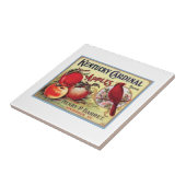 ヴィンテージケンタッキー(鳥)ショウジョウコウカンチョウリンゴ、ヘンリーPバレット、 タイル (側面)