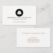 ヴィンテージケーキエンブレムロゴベーカリーI 名刺 (正面/裏面)