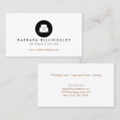 ヴィンテージケーキエンブレムロゴベーカリーI 名刺 (正面/裏面)