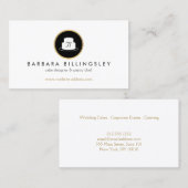 ヴィンテージケーキエンブレムロゴベーカリーII 名刺 (正面/裏面)