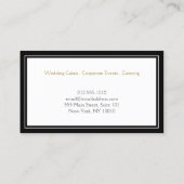 ヴィンテージケーキエンブレムロゴベーカリーIII 名刺 (裏面)