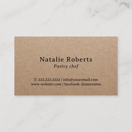 ヴィンテージケーキベーカリーウィスクロゴ素朴ウッド 名刺 (裏面)