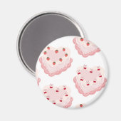 ヴィンテージケーキマグネット マグネット (正面/裏面)