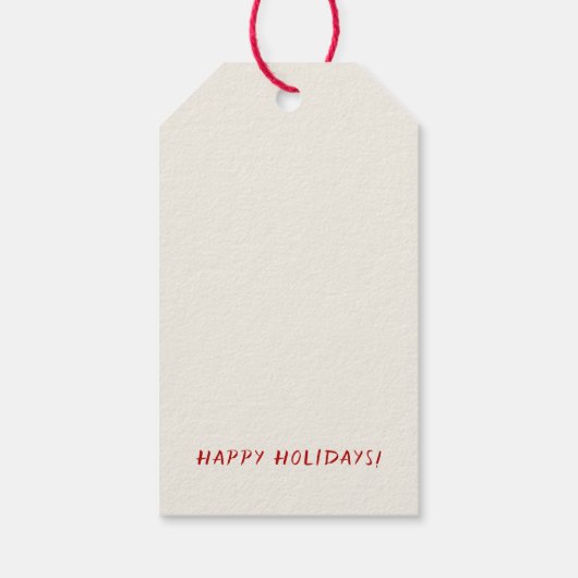 ヴィンテージケーキミキサーホリデーベーカーズオフ白 ギフトタグ (裏面)