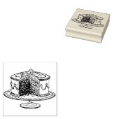 ヴィンテージケーキラバーアートスタンプ ラバースタンプ (押印)