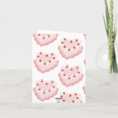 ヴィンテージケーキ ハッピーバースデーカード 招待状 (裏面)