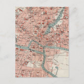 ヴィンテージケーニグスベルグドイツの地図(1905年) ポストカード (正面)