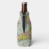 ヴィンテージケープコッドの地図 ボトルクーラー (ボトル裏面)