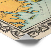 ヴィンテージケープコッドの地図 ポスター (角)