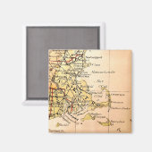 ヴィンテージケープコッドの地図 マグネット (正面/裏面)