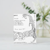 ヴィンテージケープコッドの地図(1890) ポストカード (スタンド正面)