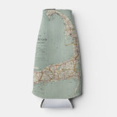 ヴィンテージケープコッドの地図(1917) ボトルクーラー (正面)