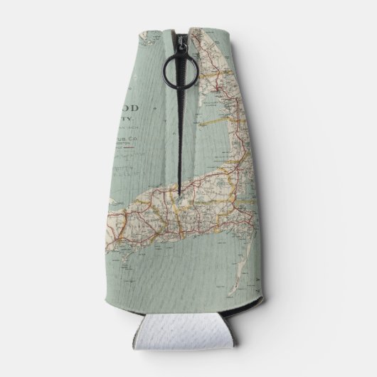 ヴィンテージケープコッドの地図(1917) ボトルクーラー (裏面)