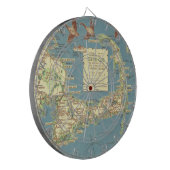 ヴィンテージケープコッドの地図（1940年） ダーツボード (正面左)