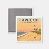 ヴィンテージケープコッドマサチューセッツ マグネット (正面/裏面)
