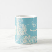 ヴィンテージケープコッドマップ コーヒーマグカップ (中央)