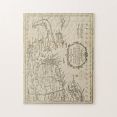 ヴィンテージケープコッド&ロードアイランドの地図(1778) ジグソーパズル (縦)