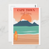 ヴィンテージケープタウン南アフリカ旅行 ポストカード (正面/裏面)