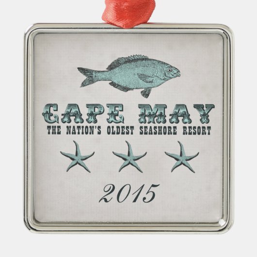 ヴィンテージケープメイシーショアリゾートオーナメント メタルオーナメント (正面)