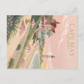 ヴィンテージケープメイニュージャージービーチ ポストカード (正面)