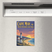 ヴィンテージケープメイニュージャージー旅行 マグネット (インサイチュ (食洗機))