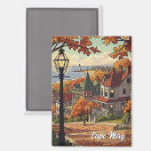 ヴィンテージケープメイニュージャージー旅行 マグネット (正面/裏面)