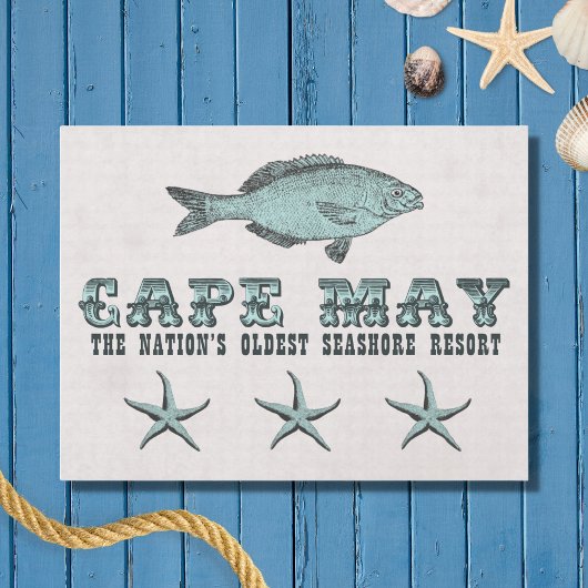 ヴィンテージケープメイNJ最古シーショアリゾートビーチ ポストカード