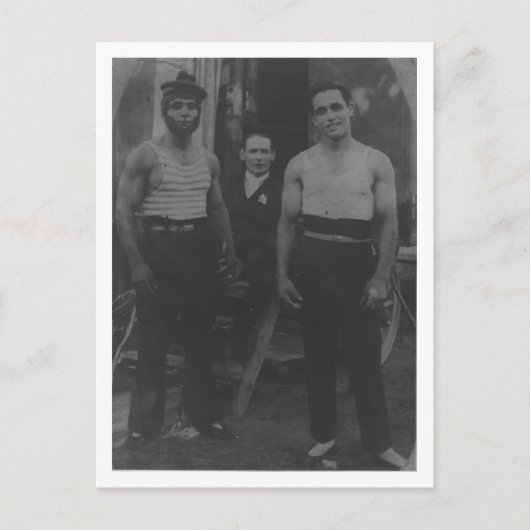 ヴィンテージゲイ興味アクロバット ポストカード (正面)