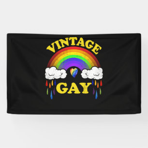 ヴィンテージゲイLGBTゲイプライド月虹 横断幕