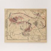 ヴィンテージゲチスバーグとその周辺の地図，1863年7月 ジグソーパズル (横)