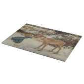 ヴィンテージゲルダとトナカイby Edmund Dulac カッティングボード (角)