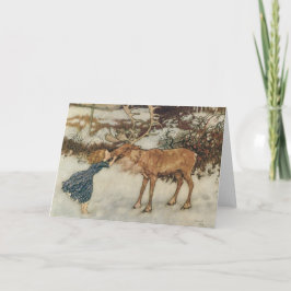 ヴィンテージゲルダとトナカイby Edmund Dulac シーズンカード