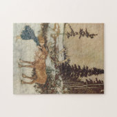 ヴィンテージゲルダとトナカイby Edmund Dulac ジグソーパズル (横)