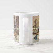 ヴィンテージゲルダとトナカイby Edmund Dulac ジャンボコーヒーマグカップ (裏面)