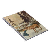 ヴィンテージゲルダとトナカイby Edmund Dulac ノートブック (右側)